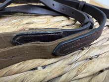 Load image into Gallery viewer, S/H Elasticated Leather Adjustable Side Reins - Full - Brown