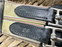 Load image into Gallery viewer, S/H English Elasticated Leather Dressage Girth -Black- 25”