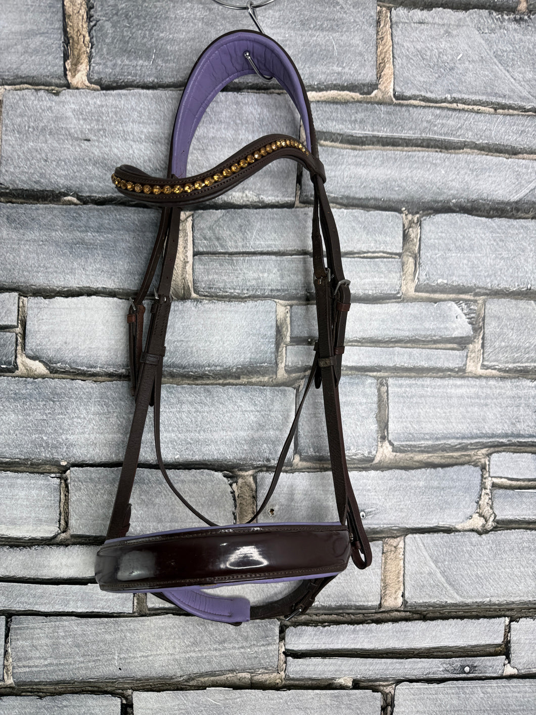 S/H Equicraft Anatomic Patent Dressage Bridle - Brown - XF
