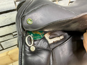 17 1/2” XW Oakfield Santana WH Saddle - Black