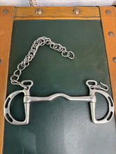 Load image into Gallery viewer, 5 1/2” Port Mouth Uttoxeter Slotted Cheek Kimblewick Bit with Curb Chain