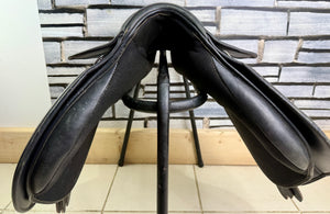 16 1/2” Medium Eclipse Leather & Synthetic GP Saddle - Black
