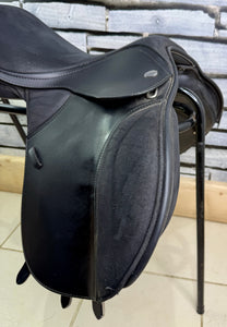 16” XXW/Changeable Gullet Thorowgood T4 Pony Club LL GP Saddle - Black