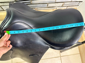 17 1/2” Medium Jeffries Falcon Event GP Saddle - Black