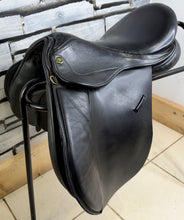 Load image into Gallery viewer, 16 1/2” Wide Oakland House Saddlery GP Saddle - Black - Cob Wide
