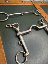 Load image into Gallery viewer, 5 1/2” Double Bit Set - Sliding Ported Weymouth &amp; Small Ring Bridoon- Show Horse
