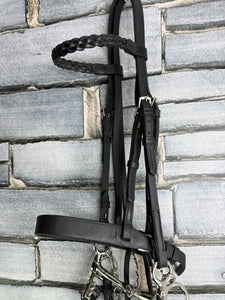 S/H English M&M Complete Pelham Bridle - Black - Pony