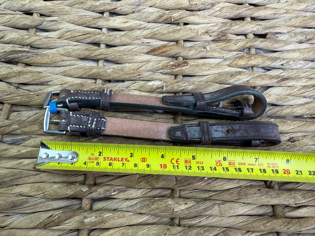 NEW Jeffries English 5/8” Cheekpieces - Brown - Pony