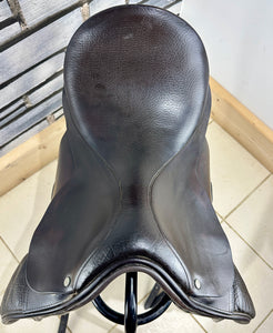 17 1/2” MW Spalding Eclipse Dressage Saddle - Brown