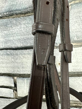 Load image into Gallery viewer, S/H English Flash Snaffle Bridle - Brown - Full