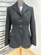 Load image into Gallery viewer, Vintage Rosette Ladies Size 36 Hunt Coat - Black