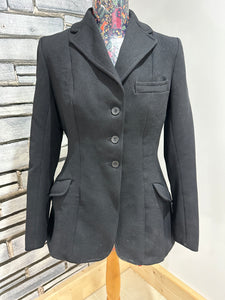 Vintage Rosette Ladies Size 36 Hunt Coat - Black