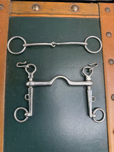 Load image into Gallery viewer, 5 1/2” Double Bit Set - Sliding Ported Weymouth &amp; Small Ring Bridoon- Show Horse