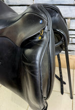 Load image into Gallery viewer, 17 1/2” Medium Ideal Suzannah Dressage Saddle - Black - Big Blocks, Deep Seat