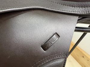 17 1/2” MW/Changeable Gullet Kent & Masters S Series Jump Saddle - Brown