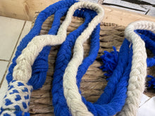 Load image into Gallery viewer, S/H Heavy Horse/Shire Ribbons, Flights &amp; Decoration - Blue/White