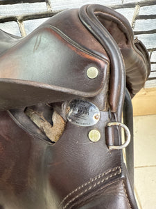 18” XW M&J/Granville Saddlery English GP Cob Saddle - Brown