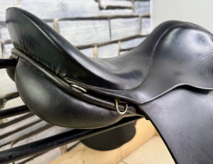 17 1/2” MW Jeffries Falcon English Event VSD Saddle - Black