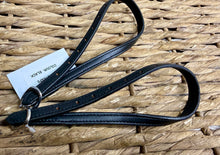 Load image into Gallery viewer, Black Stitched Leather Spur Straps