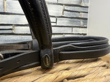 Load image into Gallery viewer, S/H Heritage Padded Comfort Flash Bridle -Black- Full
