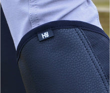 Load image into Gallery viewer, Childs HY Synthetic Combi Leather Half Chaps - Black/Brown