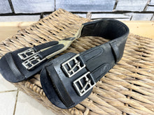 Load image into Gallery viewer, S/H English Elasticated Leather Dressage Girth -Black- 25”
