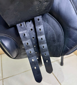 16” MW Excelle/Walsall Riding English Pony Jump Saddle - Black