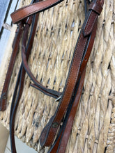 Load image into Gallery viewer, S/H Western Headstall/Bridle &amp; Reins - Brown - Full