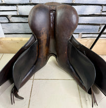 Load image into Gallery viewer, 17 1/2” Wide M&amp;J Saddlery English GP Saddle - Brown