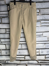 Load image into Gallery viewer, Lemieux Drytex Waterproof Winter Breeches - Size UK 14 - Beige