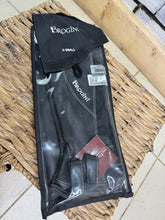 Load image into Gallery viewer, Brogini Leather Gaiters/Half Chaps -Size XS- Black/White Stitching