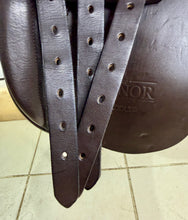 Load image into Gallery viewer, 15” Wide Manor English Pony WH Saddle - Brown - GP/Workers - W-XW