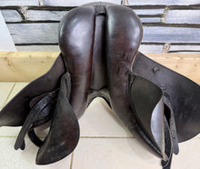 Load image into Gallery viewer, 16” Wide English Pony Saddle - Brown