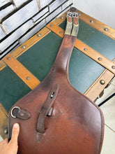 Load image into Gallery viewer, 50”/125cm Treadstone Elasticated Leather Stud/Jumping Stud Girth-Brown/Tan