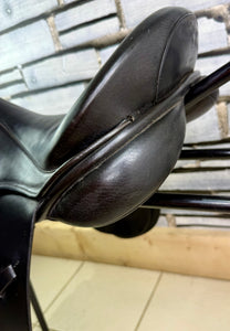17 1/2” XW Silhouette Cob WH/VSD/GP Saddle - Black