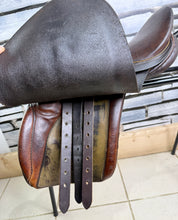 Load image into Gallery viewer, 14” Wide Pony GP Childs Saddle - Brown - English Leather - Lead Rein/Tiny Tot - Shetland