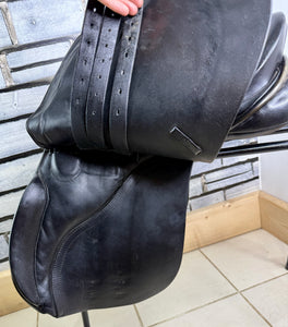 17 1/2” MW Olney English GP Saddle - Black