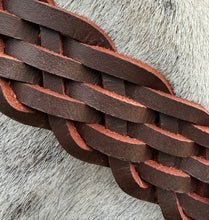 Load image into Gallery viewer, Comfort Leather Headcollar -Serenity Poll Relief- Plaited Nose -S/Pony/Cob/F