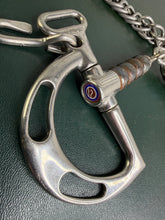 Load image into Gallery viewer, 5 1/4” Trust Blue Cherry Roller Jointed Kimblewick Bit - Anti Lean