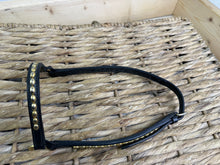 Load image into Gallery viewer, Miniature Horse In Hand Rolled Leather Show Halter/Bridle - Brass