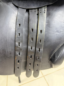 17 1/2” Medium Henri De Rivel Jump Saddle - Black