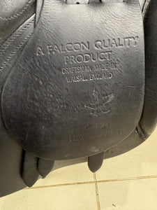 17 1/2” XW Jeffries Falcon Hawk Event Cob GP Saddle - Black