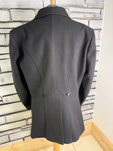 Load image into Gallery viewer, Gents Heavyweight Hunt Coat - Saddlemaster Black Frock Coat -Size 40- Wool &amp; Tattersall Check