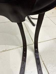 17 1/2” MW Voltaire Adelaide Monoflap Dressage Saddle - Brown
