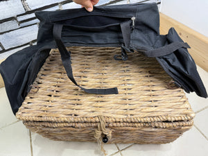 S/H Saddle Bags with Top Bags - Black