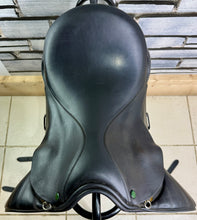 Load image into Gallery viewer, 17 1/2” Wide Cardinel English Dressage Saddle - Black - Flocked - Big Blocks