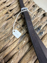 Load image into Gallery viewer, S/H Jeffries English Hunter Noseband -Brown/Cream Stitching