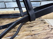 Load image into Gallery viewer, S/H Chunky English Flash Competition Bridle - Black - Full