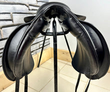 Load image into Gallery viewer, 17 1/2” Wide Ideal Jessica Dressage Saddle - Black