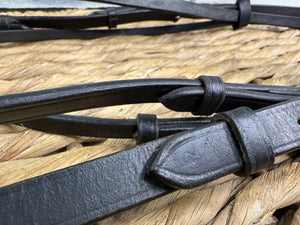 S/H Bling Flash Snaffle Bridle - Cob - Black